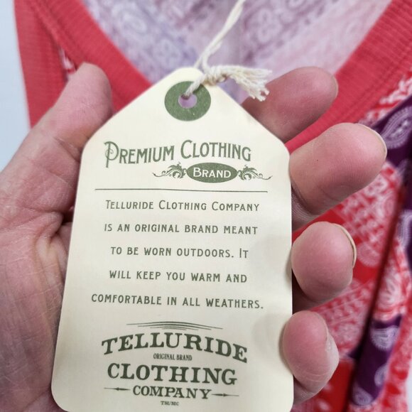 Telluride Clothing Co Womens BOHO Tank Top Medium Pink Patchwork Paisley NWT - Picture 6 of 9